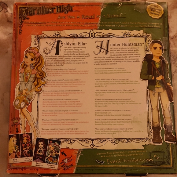 Ever After High Ashlynn Ella and Hunter Huntsman - Picture 7 of 9